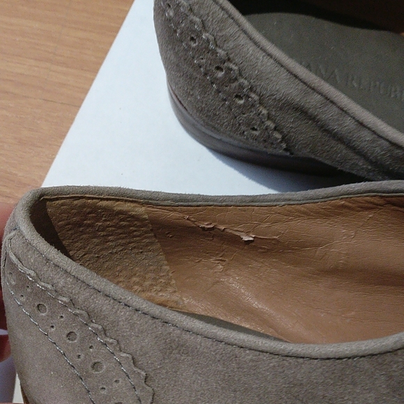 Banana Republic suede gray Oxford shoes - Picture 5 of 7